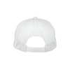 A white Stealth Mesh Flex Cap featuring a mesh design and a rear adjustable strap.