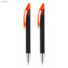 Aster Signature Pen Gift Set featuring two black pens with orange accents and a logo.