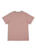 A women's short sleeve tee in a muted pink colour, featuring a plain back design and no visible logos.