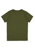 A green short sleeve tee for kids featuring a plain back design and no visible branding.