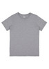 A grey short sleeve t-shirt with a simple design and a logo on the label.