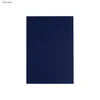 A dark blue B5 notebook with a smooth cover, featuring a logo on the front.