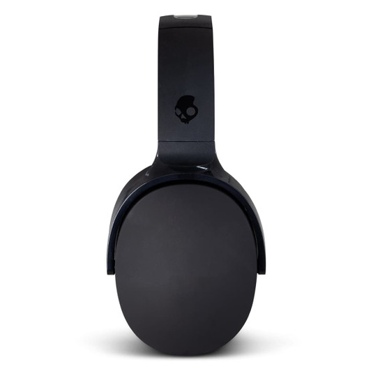 Black Skullcandy Hesh Evo headphones with a sleek design and logo on the headband.