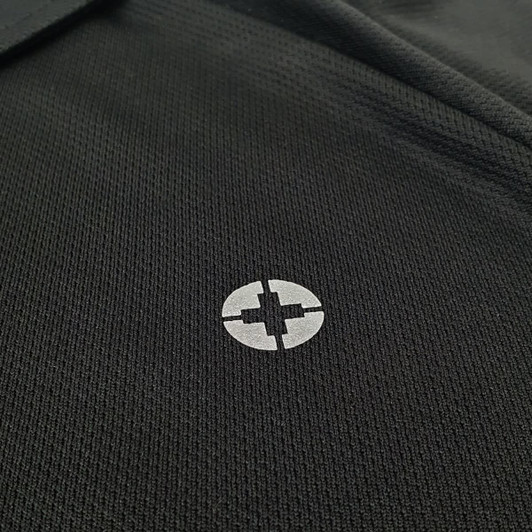 A black Swiss Peak Urban T-Shirt with a small logo on the front.