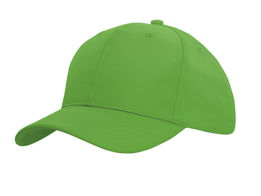 A green sports ripstop cap with a curved visor and a simple design. It features a logo on the side.