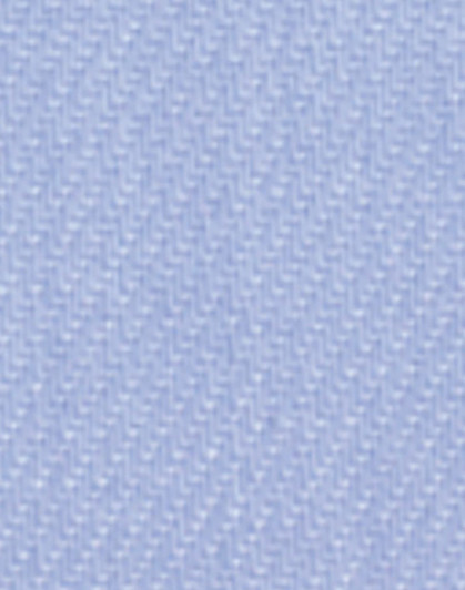 A close-up of light blue fine twill fabric, featuring a textured woven pattern, suitable for button-up shirts.