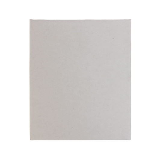 A flat, blank grey card with a smooth surface, suitable for various uses.