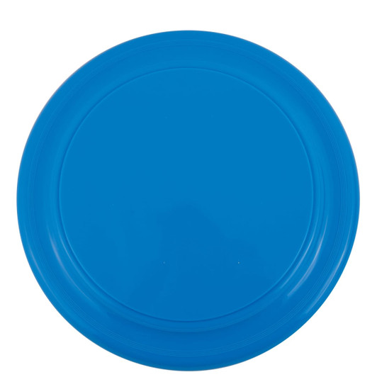 A blue lightweight frisbee with a smooth surface, designed for outdoor play.