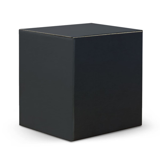 A black rectangular box with a smooth finish, featuring no visible logos or text.