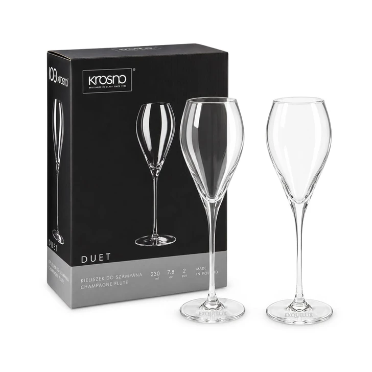 Krosno Duet Flute 230ML Glass Set