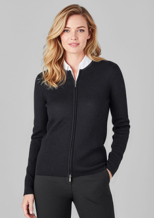 Womens 2-Way Zip Cardigan