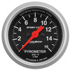 AUTOMETER 3344 2-1/16" PYROMETER, 0-1600 °F, STEPPER MOTOR, SPORT-COMP