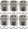 MAHLE 224-3523WR.020 PISTON KIT W/RINGS MARINE BOWL (.020) FOR 89-98 CUMMINS 5.9