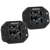 RIGID INDUSTRIES 212213BLK SPOT FLUSH MOUNT MIDNIGHT PAIR D-SERIES PRO
