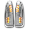 RECON 264120CL CLEAR/AMBER LED MIRROR LIGHTS FOR 2003-2007 FORD F-250/350 SUPER DUTY | 2003-2005 FORD EXCURSION