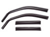 WEATHERTECH 82503 FRONT&REAR SIDE WINDOW DEFLECTORS, 2010-2018 RAM (CREW/MEGA CAB), DARK SMOKE