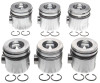 MAHLE 224-3355WR PISTON KIT W/RINGS (STD) FOR 98.5-02 CUMMINS 5.9