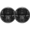 RIGID INDUSTRIES 55001 7 INCH ROUND HEADLIGHT WITH H13 TO H4 ADAPTOR PAIR