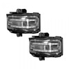 RECON 264245WHCLX WHITE LED FLASHING CLEAR MIRROR LIGHTS FOR 2017-2023 FORD SUPER DUTY