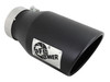 AFE POWER 49T40601-B12 MACH FORCE-XP 409 STAINLESS STEEL CLAMP-ON EXHAUST TIP BLACK 4" X 6" X 12"