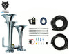 PACBRAKE HP10254 BASIC TRIPLE TRAIN HORN FOR ONBOARD AIR CAST ZINC ALLOY/STAINLESS STEEL CHROME