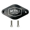 WEHRLI CUSTOM FAB WCF100096 TURBO RESONATOR BILLET BLOCK OFF PLATE FOR 11-16 CHEVROLET 6.6L LML DURAMAX