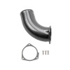 WEHRLI CUSTOM FAB WCF100342 3.5IN INTAKE HORN FOR 01-04 CHEVROLET 6.6L LB7 DURAMAX