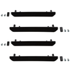 WEHRLI CUSTOM FAB WCF100393  2020+ GMC 2500/3500HD FENDER FLARE MARKER LIGHT DELETE KIT W/O LOGO - FINE TEXTURE BLACK