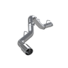 MBRP S6059AL ARMOR LITE SERIES ALUMINIZED STEEL 4 " FILTER BACK SINGLE SIDE EXIT EXHAUST SYSTEM FOR 20-23 GM SIERRA/SILVERADO WITH 6.6L DURAMAX ENGINE
