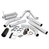 BANKS POWER 48658-B MONSTER EXHAUST SYSTEM 4IN W/POWER ELBOW SINGLE EXIT-BLACK ROUND TIP (WITH CATALYTIC CONVERTER) FOR 99 FORD POWERSTROKE 7.3L