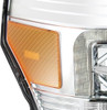 ALPHAREX 880145 11-16 FORD F-350 SD LUXX LED PROJ HEADLIGHTS PLANK STYLE CHRM W/ACTIV LIGHT/SEQ SIGNAL/DRL