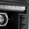 ALPHAREX 880146 11-16 FORD F-350 SD LUXX LED PROJ HEADLIGHTS PLANK STYLE BLACK W/ACTIV LIGHT/SEQ SIGNAL