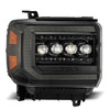 ALPHAREX 880616 14-18 GMC SIERRA NOVA LED PROJ HEADLIGHTS PLNK STYLE ALPHA BLK W/ACTIV LIGHT/SEQ SIGNAL/DRL