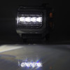 ALPHAREX 880617 14-18 GMC SIERRA NOVA LED PROJ HEADLIGHTS PLANK STYLE BLACK W/ACTIV LIGHT/SEQ SIGNAL/DRL