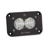 BAJA DESIGNS 541005 S2 SPORT FLUSH MOUNT WIDE CORNERING PATTERN LED WORK LIGHT - CLEAR LENS
