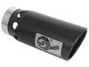 AFE 49T40501-B121 MACH FORCE-XP 4" 409 STAINLESS STEEL INTERCOOLED EXHAUST TIP 4"" X 5" OUT X 12" L BOLT-ON