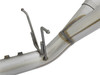 AFE 49-04086-B ATLAS 4" ALUMINIZED STEEL DPF-BACK EXHAUST SYSTEM BLACK TIP FOR 17-19 GM DURAMAX 6.6L