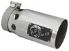 AFE 49T40501-P10 REBEL XD SERIES 4" 304 STAINLESS STEEL EXHAUST TIP 4"" X 5" OUT X 10" L BOLT-ON RIGHT