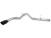 AFE 49-42016-B LARGE BORE-HD 5" 409 STAINLESS STEEL DPF-BACK EXHAUST SYSTEM BLACK TIP FOR 07.5-12 CUMMINS 6.7L