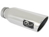 AFE 49T40601-P18 MACH FORCE-XP 4" 409 STAINLESS STEEL EXHAUST TIP 4"" X 6" OUT X 18" L BOLT-ON RIGHT