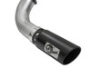 AFE 49-06113-B ATLAS 4" ALUMINIZED STEEL DPF-BACK EXHAUST SYSTEM W/ BLACK TIP FOR 16-19 NISSAN TITAN XD V8-5.0L