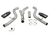 AFE 49-04080-B ATLAS 4" ALUMINIZED STEEL DPF-BACK EXHAUST SYSTEM FOR 2016 GM 6.6L DURAMAX