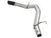 AFE 49-02039-B ATLAS 5" ALUMINIZED STEEL DPF-BACK EXHAUST SYSTEM - BLACK TIP FOR 13-18 CUMMINS 6.7L
