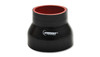 VIBRANT PERFORMANCE 2774 4 PLY REINFORCED SILICONE TRANSITION CONNECTOR - 3IN I.D. X 3.5IN I.D. X 3IN LONG (BLACK)