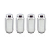 MCGARD 64014 CHROME HEX LUG NUTS-4 PACK 1988-2023 GM SILVERADO/SIERRA 2500HD-3500HD (M14X1.5)