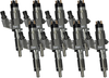 EXERGY E01 10102 REMAN SPORTSMAN INJECTOR SET 2001–2004 GM DURAMAX 6.6L LB7