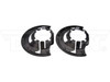 DORMAN 924-483 FRONT BRAKE DUST SHIELD BACKING PLATES (PAIR) 1999-2004 FORD F-250/350/450/550 4WD