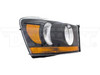 DORMAN 1591986 HEADLIGHT ASSEMBLY WITH BLACK BEZEL (RIGHT) 2006 DODGE RAM 2500/3500