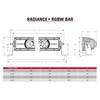 RIGID INDUSTRIES 250053 RADIANCE PLUS 50 INCH RGBW LIGHT BAR