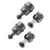 SYNERGY 8009-12 HD KNURLED FRONT BALL JOINT SET DANA 30/44 2 UPPERS 2 LOWERS FOR JEEP JK/WJ